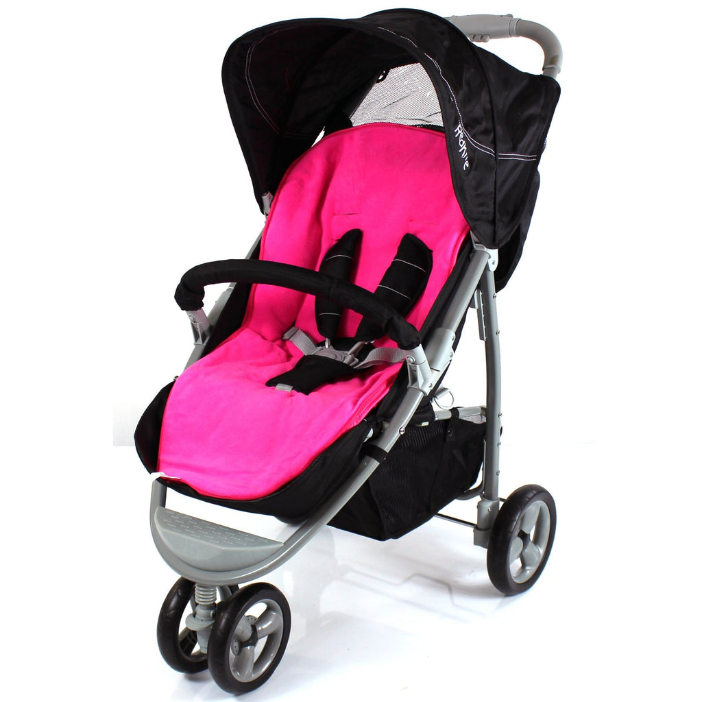 Deluxe 2 In 1 Footmuff Cosytoes Liner To Fit Mamas & Papas Luna - Pink - Baby Travel UK
 - 2