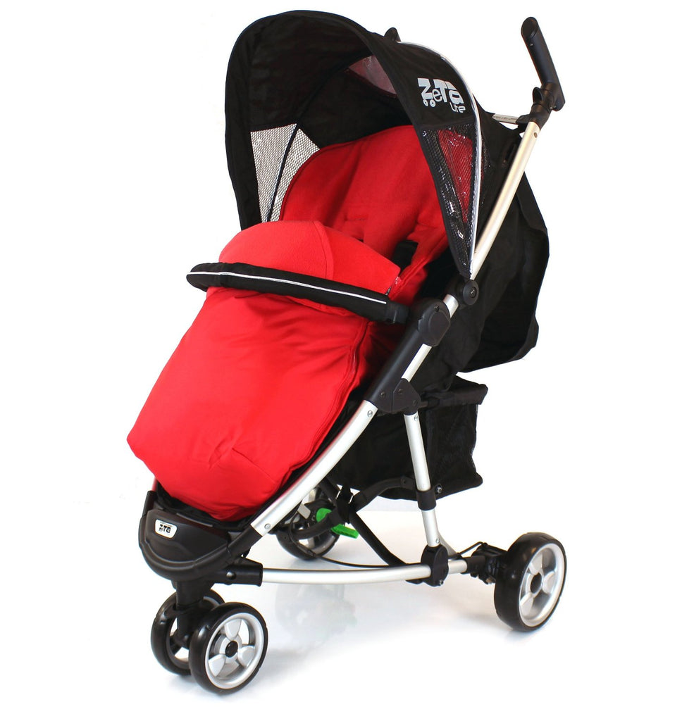 Deluxe 2 In 1 Footmuff For Quinny Zapp -  Red - Baby Travel UK
 - 1