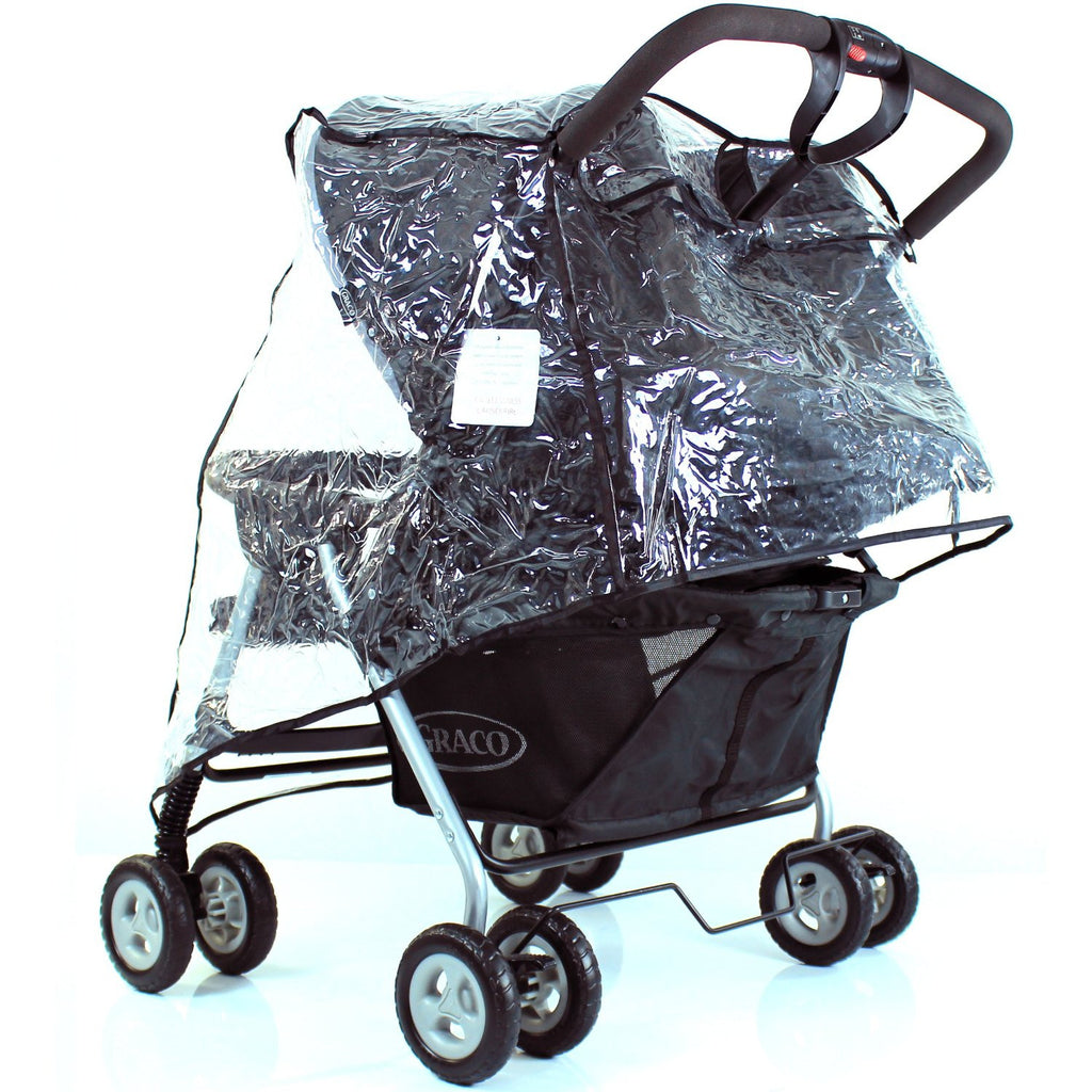 New Rain Cover Tofit Hauck Roadster 11 Duo Sl Twin Pram - Baby Travel UK
 - 2