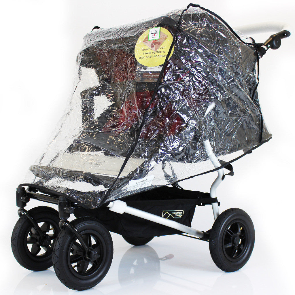 Raincover For Mountain Buggy Flint Chilli Twin Duet Rain Cover Double - Baby Travel UK
 - 1