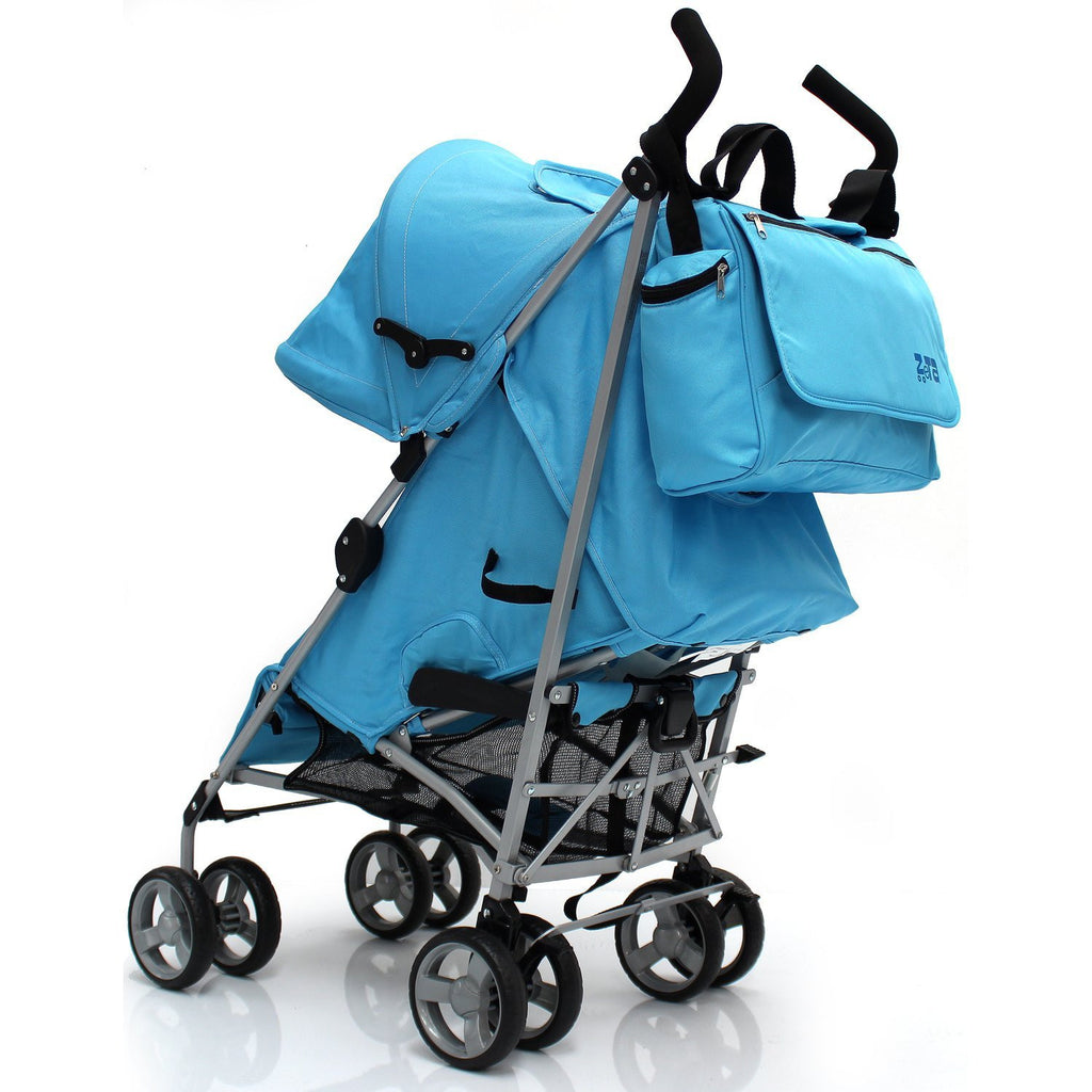 Baby Travel Zeta Changing Bag Ocean (Plain Baby Blue) - Baby Travel UK
 - 5