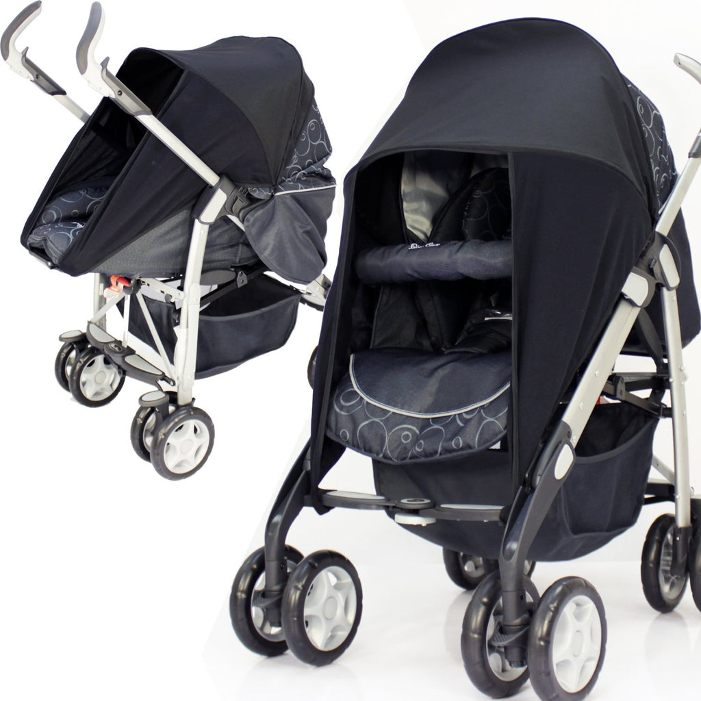 iSafe™ Sunny Sail Fits Silver Cross Freeway Pop Sleepover 3d Pram System - Baby Travel UK
 - 1