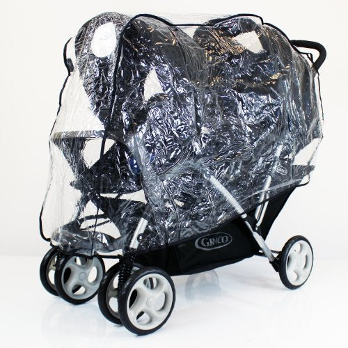 Raincover To Fit Baby Jogger Citi Select Tandem Twin Rain Cover - Baby Travel UK
 - 2