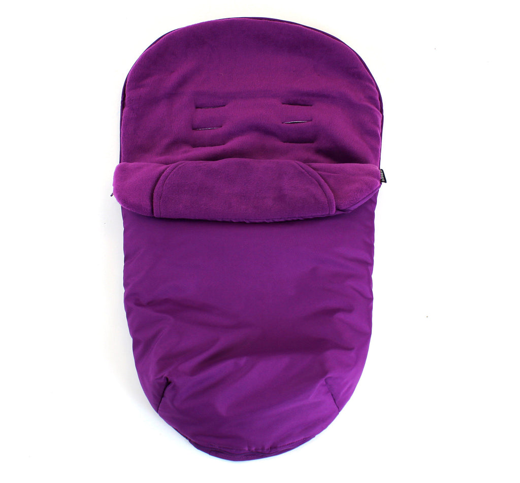 New Plum Padded Footmuff & Liner To Fit Quinny Zapp Petite Star Zia Obaby Zoma - Baby Travel UK
 - 2