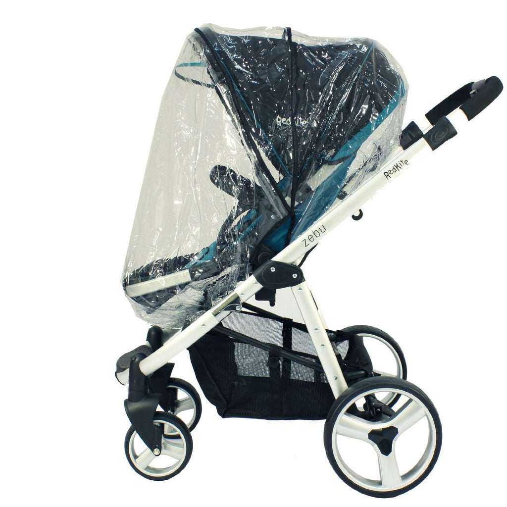 Rain Cover For Red Kite Zebu Stroller & Carrycot Raincover All In One Zipped - Baby Travel UK
 - 2