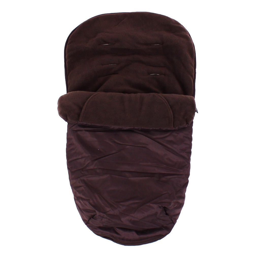 Luxury Fleece Lined Footmuff Pouches For Britax Verve - Brown - Baby Travel UK
 - 1